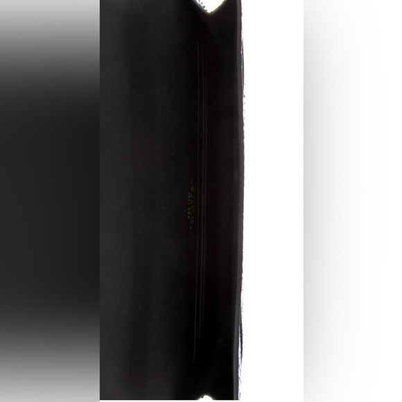 Smythson python leather clutch, Nile Blue - Picture 4 of 5